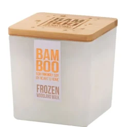 Large Jar Candle BAMBOO Frozen Woodland Walk 210g New