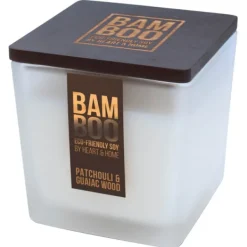 Large Candle BAMBOO Large Jar Candle Patchouli & Guaiac Wood 210g Sale