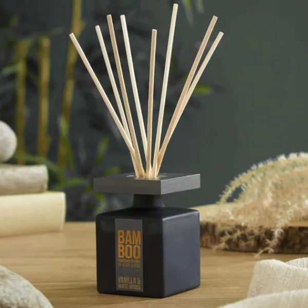 Reed Diffuser BAMBOO Vanilla & White Woods 70ml Fashion