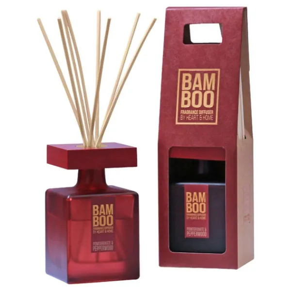 Room Diffuser BAMBOO Fragrance Diffuser Pomegranate & Pepperwood 70ml Clearance