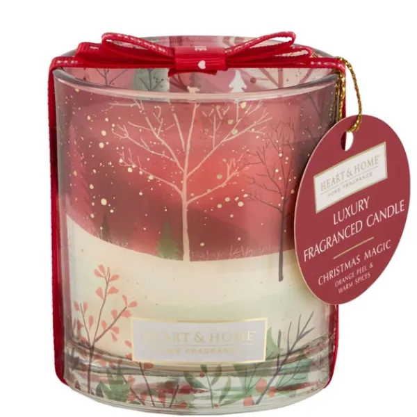 Candles Heart & Home Scene Candle Christmas Magic 200g Hot