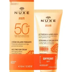 Gift Set NUXE Melting Sun Cream SPF50 50ml & Refreshing After-Sun Lotion 50ml Hot
