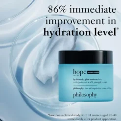 Hope In A Jar Philosophy Water Cream Hyaluronic Glow Moisturizer 60ml Outlet