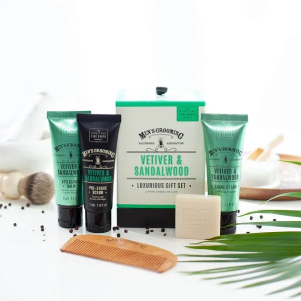 Gifts & Sets Scottish Fine Soaps Vetiver & Sandalwood Luxurious Gift Set Hot