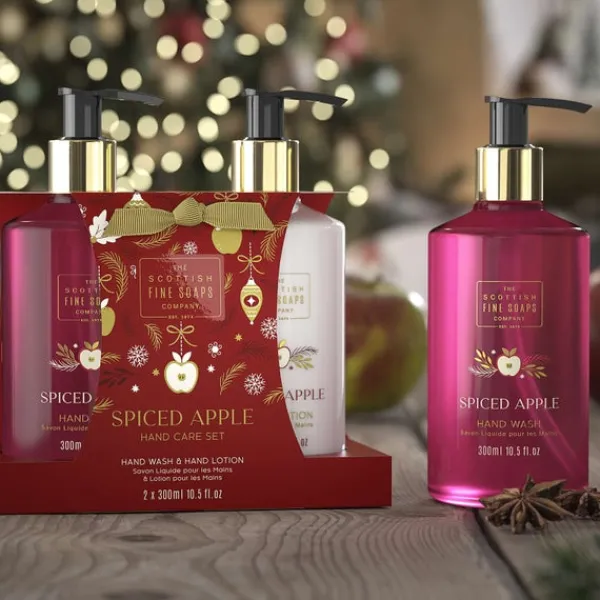Spiced Apple Scottish Fine Soaps Hand Care Set Best