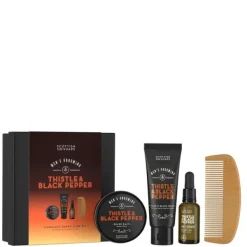 Thistle & Black Pepper Scottish Fine Soaps Complete Beard Care Kit Outlet