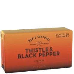 Thistle & Black Pepper Scottish Fine Soaps Body Bar 220g Sale
