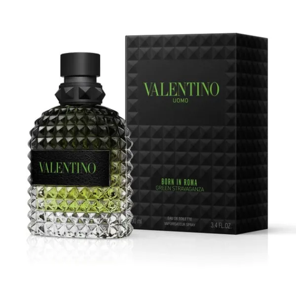 Born In Roma Uomo Green Stravaganza Valentino Eau de Toilette 100ml New