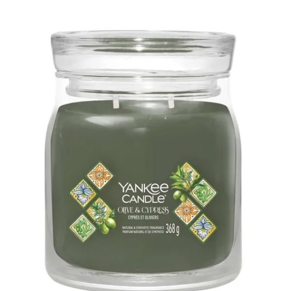 Hello Italy! Yankee Candle Signature Medium Jar Olive & Cypress Fashion