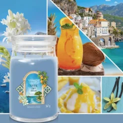 Hello Italy! Yankee Candle Signature Large Jar Azure Sky New