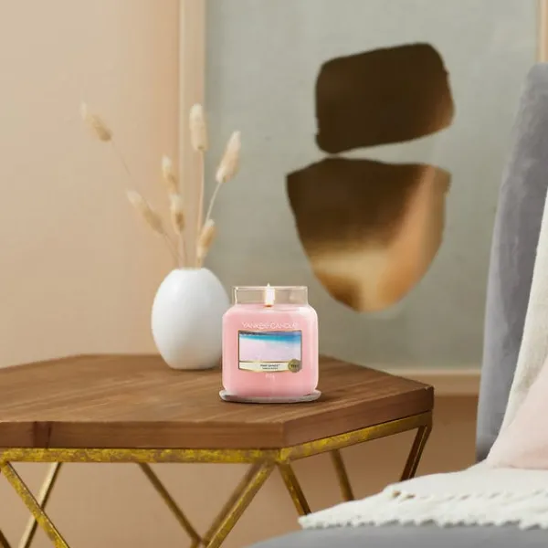 Original Jar Candles Yankee Candle Medium Pink Sands 411g Fashion