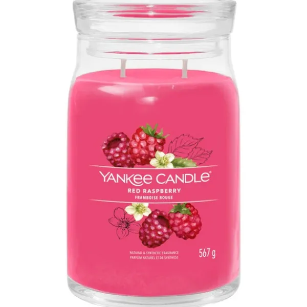 Signature Jar Candle Yankee Candle Large Jar Red Raspberry 567g Discount