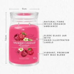 Signature Jar Candle Yankee Candle Large Jar Red Raspberry 567g Discount