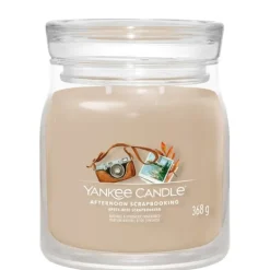 Signature Jar Candle Yankee Candle Medium Afternoon Scrapbooking 368g Clearance