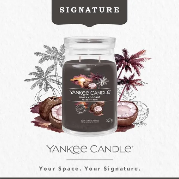 Signature Jar Candle Yankee Candle Large Jar Black Coconut 567g Best
