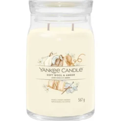 Signature Jar Candle Yankee Candle Large Jar Soft Wool Amber 567g Online