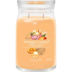 Signature Jar Candle Yankee Candle Large Jar Mango Ice Cream 567g Outlet