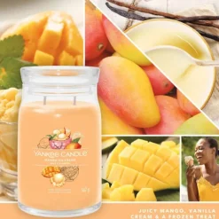 Signature Jar Candle Yankee Candle Large Jar Mango Ice Cream 567g Outlet