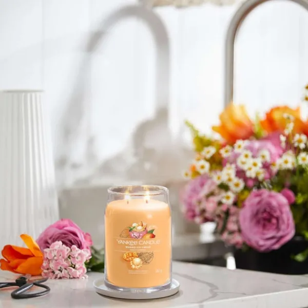 Signature Jar Candle Yankee Candle Large Jar Mango Ice Cream 567g Outlet