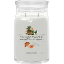 Signature Jar Candle Yankee Candle Large Woodland Weekend Memories 567g Discount